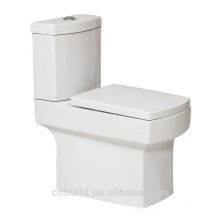 White colour Square Two Piece Toilet weatern washdown ceramic toilet
